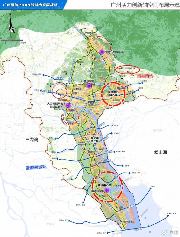 谋划中新知识城二期打造中新广州知识城的拓展发展区域,助力"开拓增城