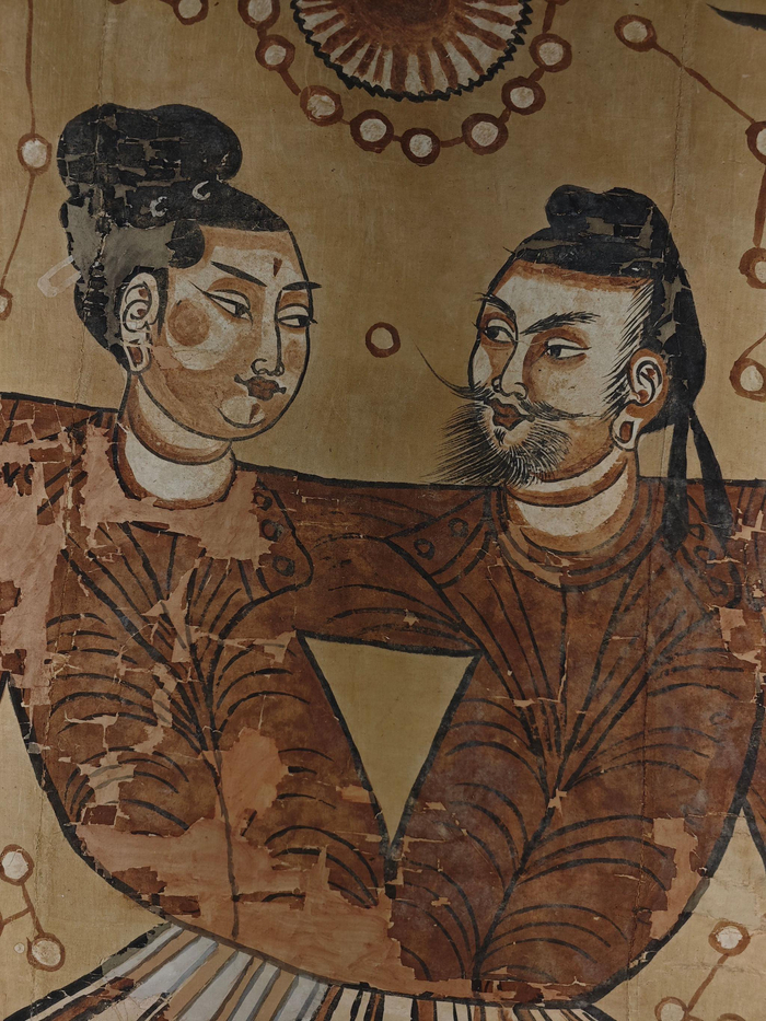 胡风《伏羲女娲图》 贴玻璃上拍的，近距离不亲密凝视|_新浪新闻