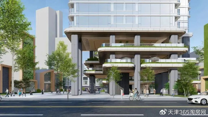 抬高后的巨大架空空间,打造了一座约3000平米的滨江观景城市会客厅