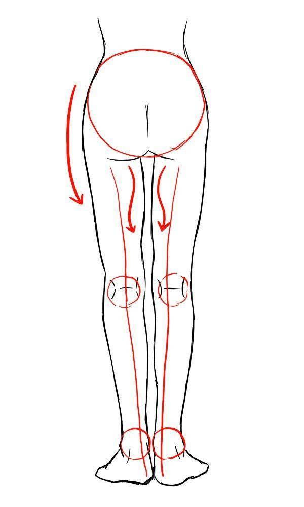 人腿怎么画简单图片