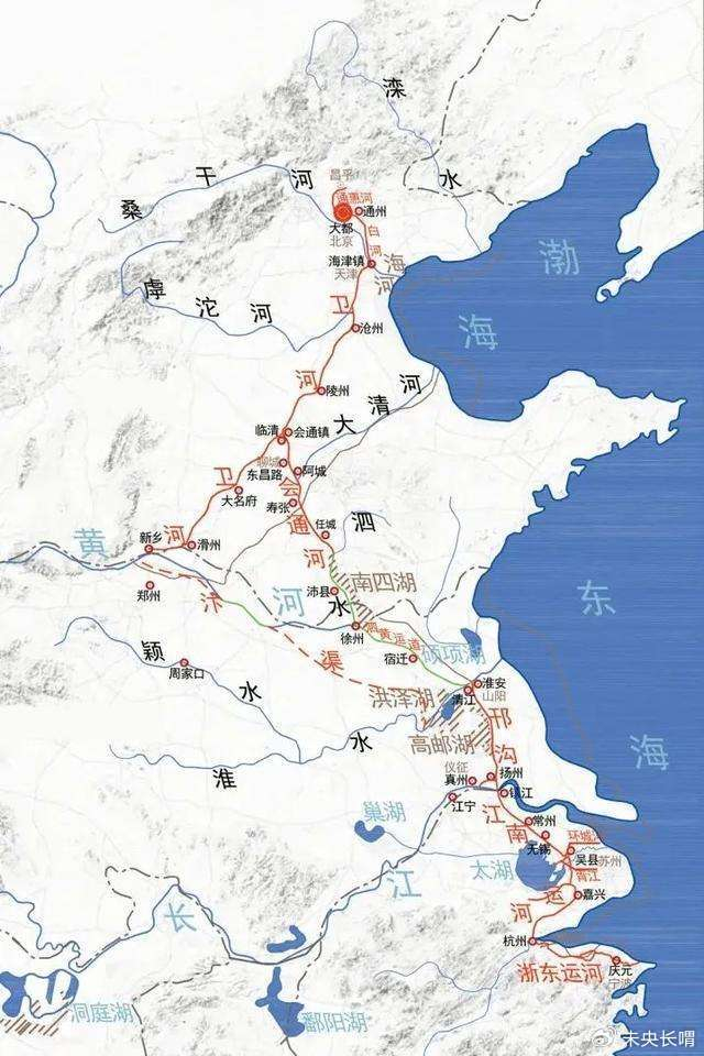 京杭大运河的开凿与演变可分三期先秦时便已有萌芽