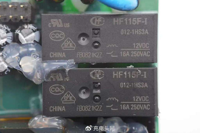 触点容量为16a,支持120a/20ms浪涌,线圈电压为12v,最大切换电压440vac