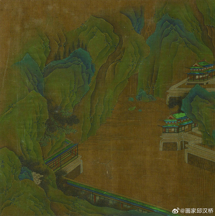 唐代王维款《阿房宫图》卷