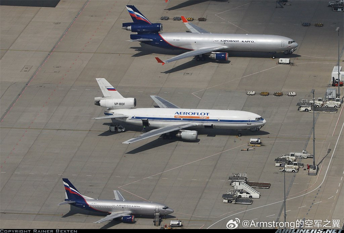 曾在俄航服役的dc10货机