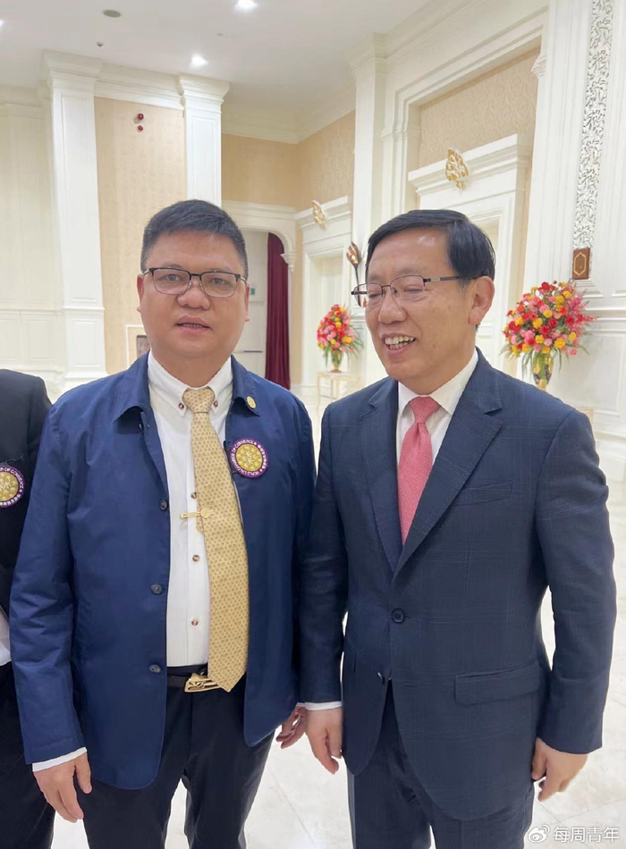 柬埔寨总理洪玛奈率政府高级代表与世界林氏总商会代表团会唔