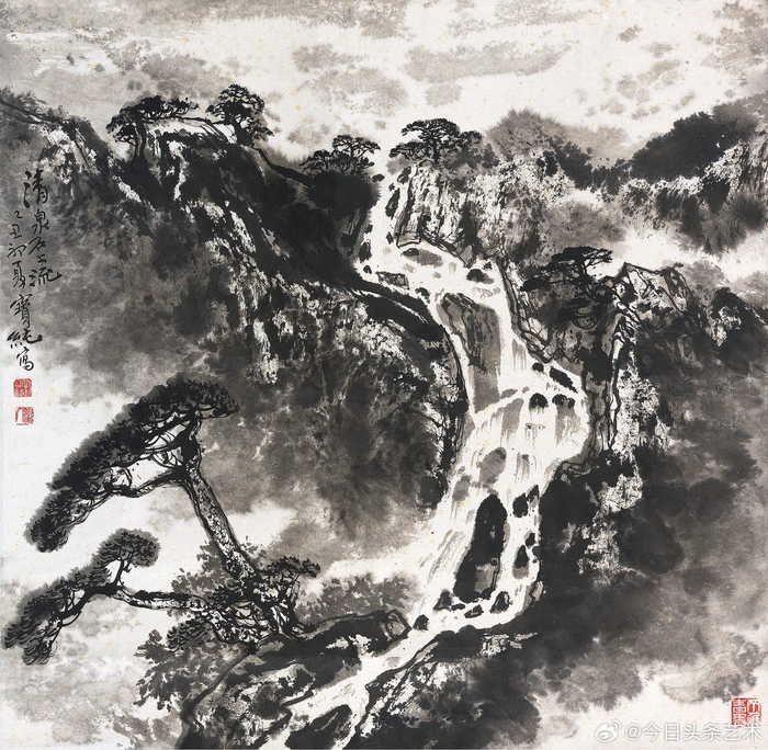 画家刘宝纯山水画