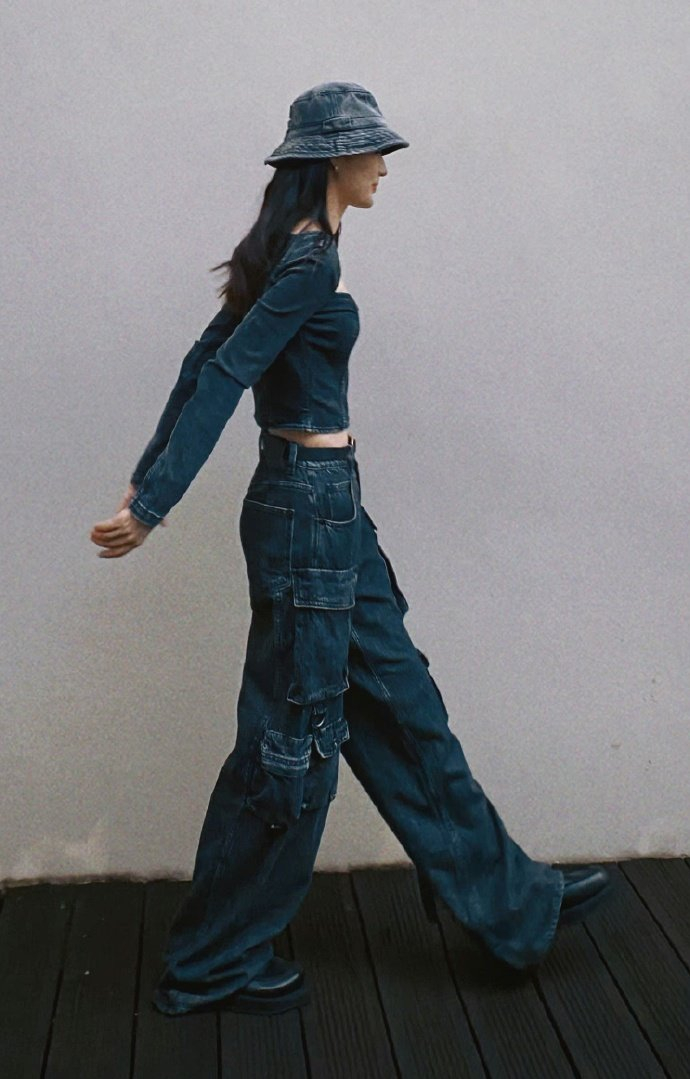 李沁牛仔套装676767今日份牛仔女孩甜酷满分