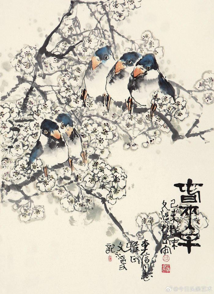 画家江文湛花鸟画