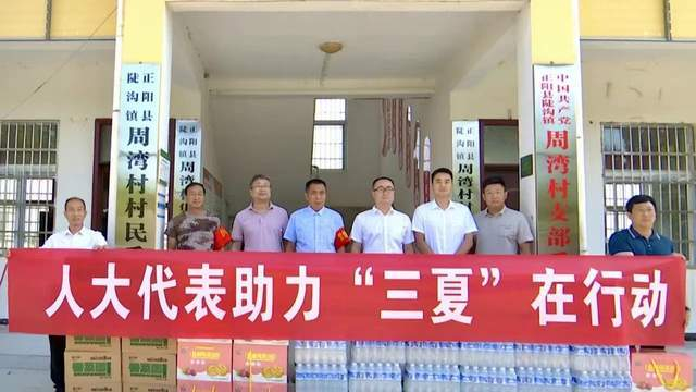 河南正阳县人大代表用心用情助"三夏" 捐赠物资获民赞