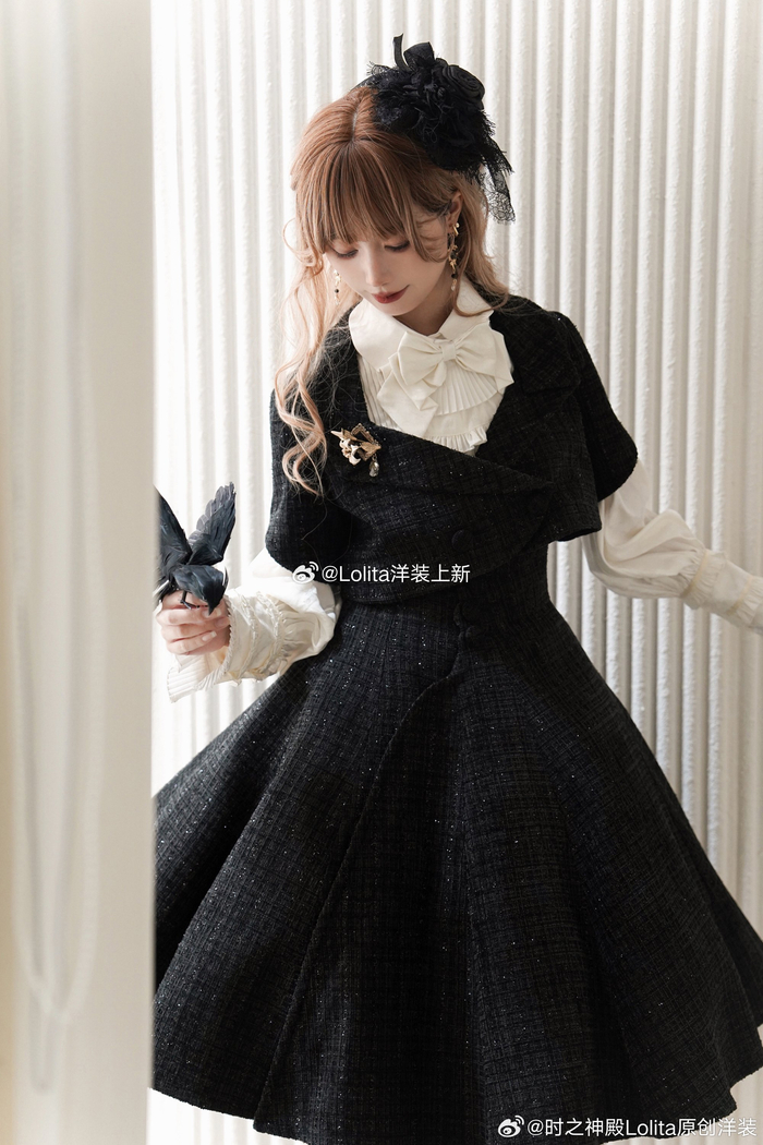 电阻时之神殿lolita原创洋装裙子雾中的二重奏图透