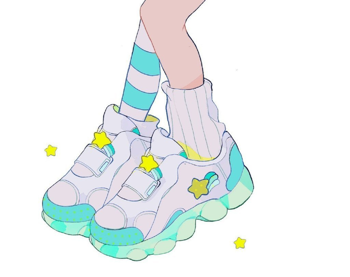 可爱有趣的鞋子主题插画设计 twi pepparmint310