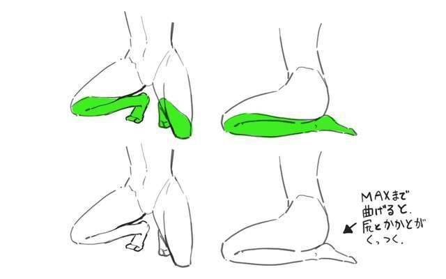 动漫人物腿的画法,一步步教你画大长腿!