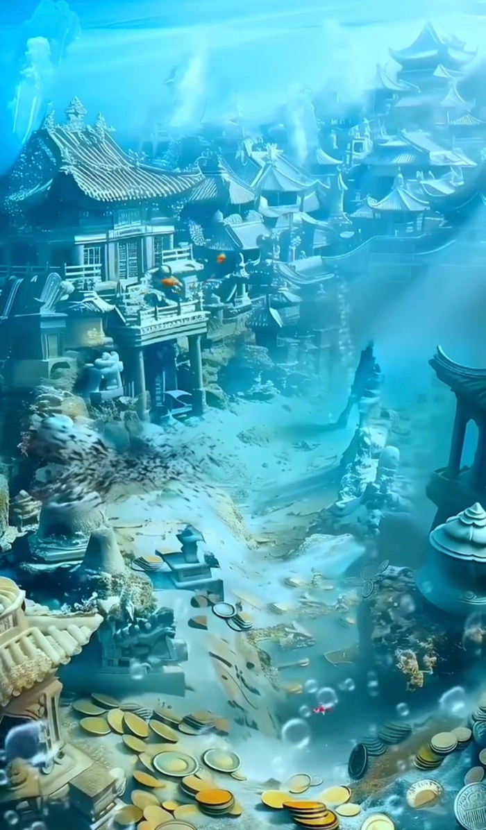 真实的水下古城
