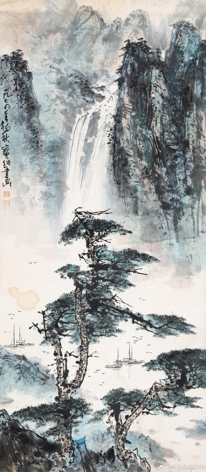 画家刘宝纯山水画