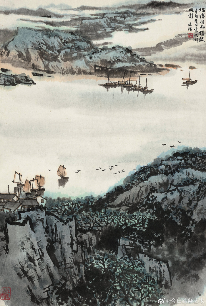 画家宋文治山水画__财经头条