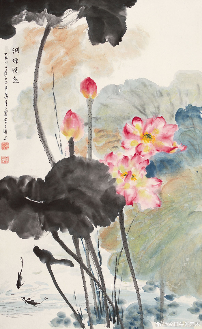 画家吴青霞花鸟画