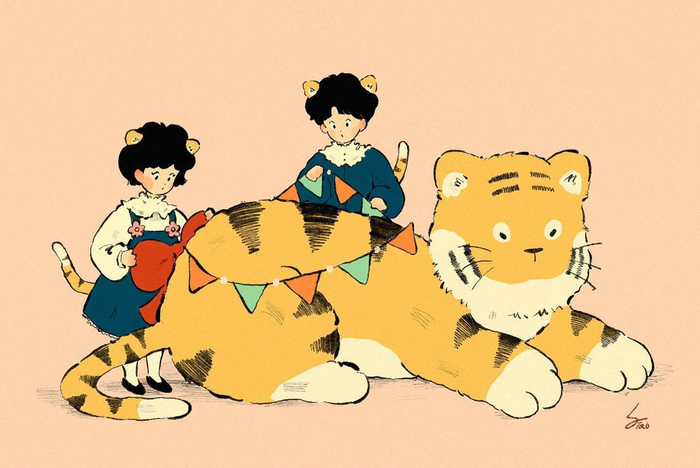 可爱治愈的插画电脑ipad壁纸