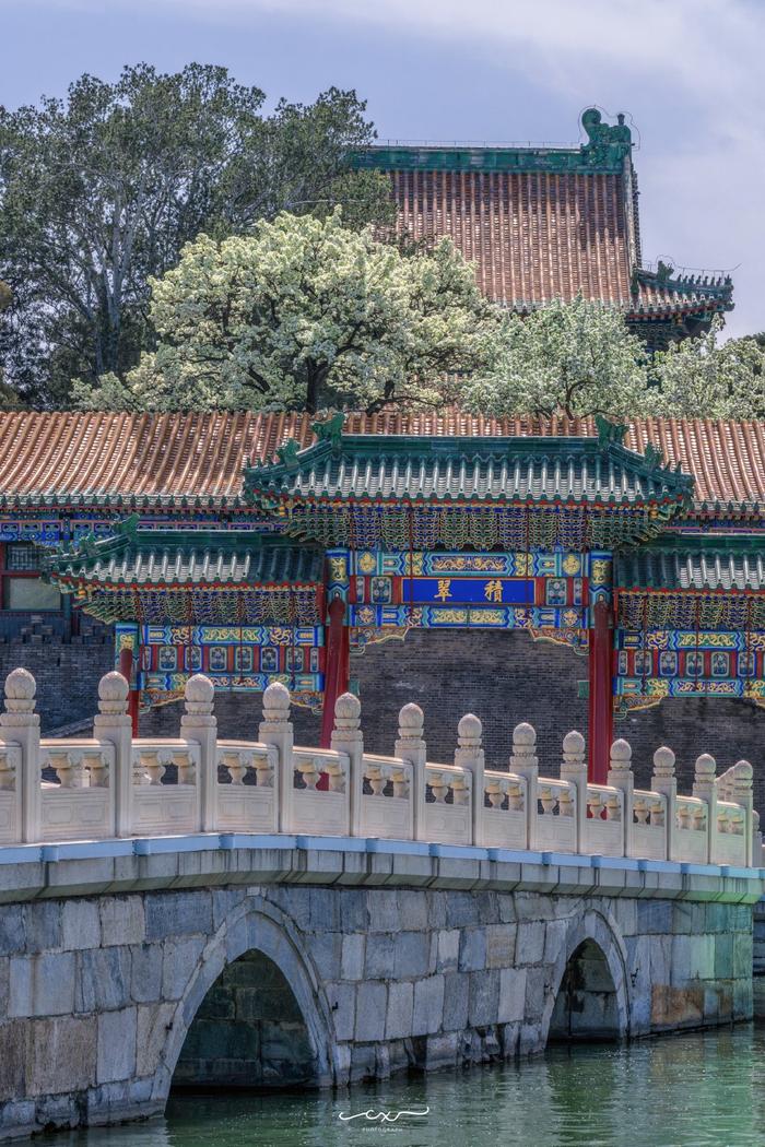 古建繁花,团城三白, 99北京北海公园 61 团城 摄影