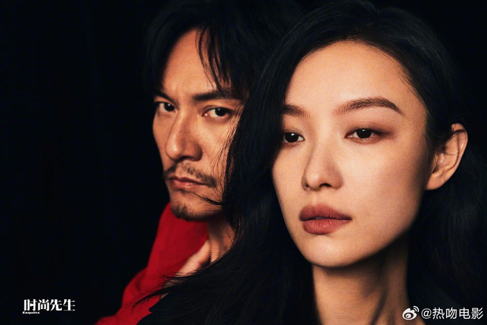 张震倪妮拍摄的一组写真两张有故事的脸逆cp张力拉满了