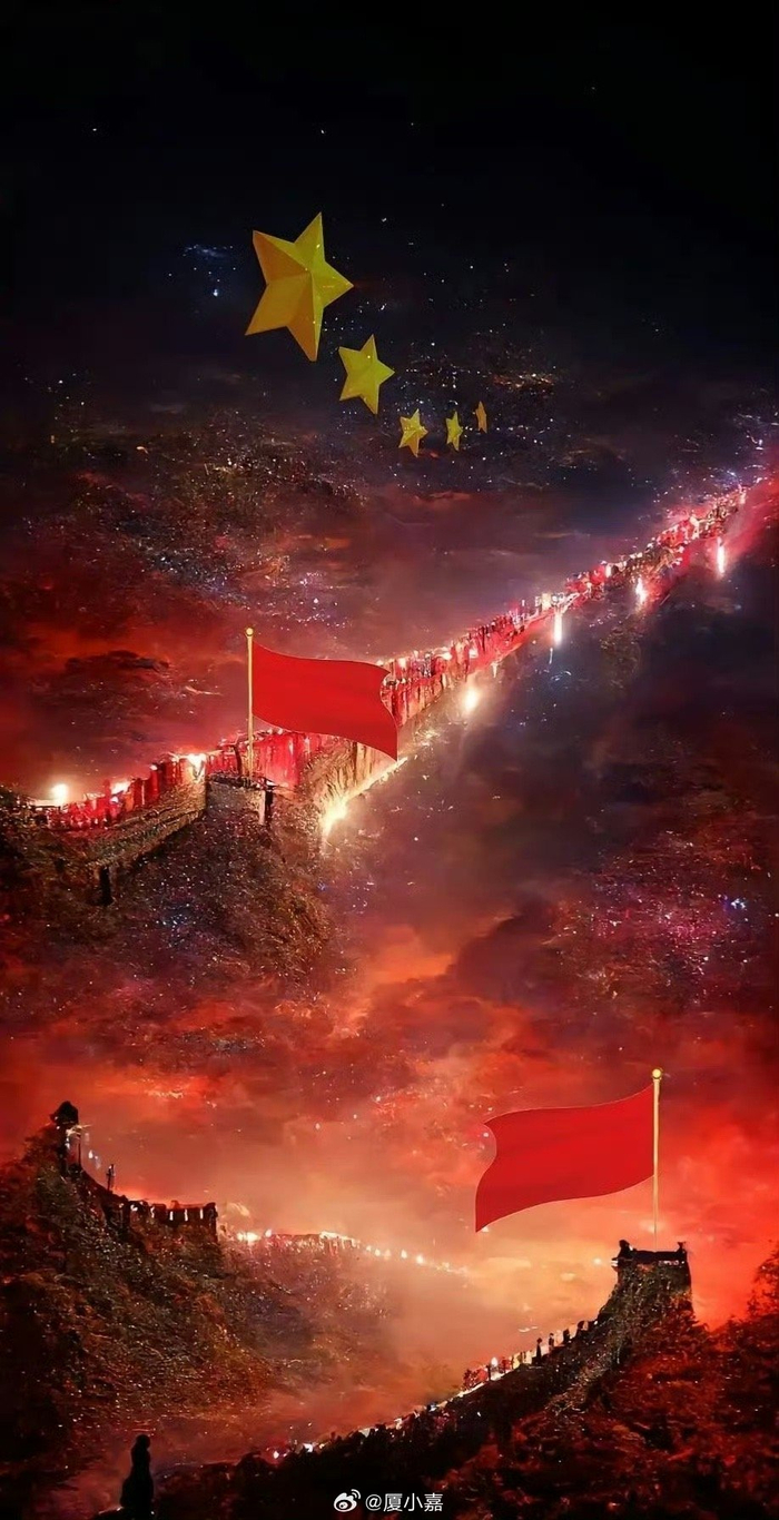 目光所至皆为华夏 五星闪耀皆为信仰 cr.宝藏短句文案