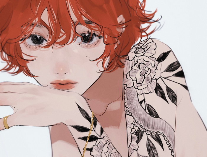 很有风格的时尚少女插画instamimoon02