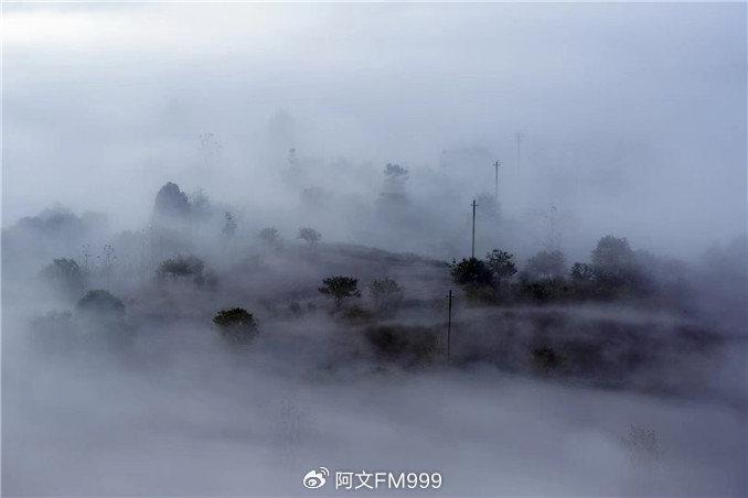 雾气朦胧的画面图片图片