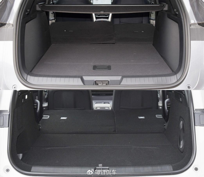 宋plus dm-i荣耀版尾厢常规容积为574l,后排座椅支持4:6比例分割放倒
