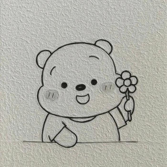 可爱小熊简笔画
