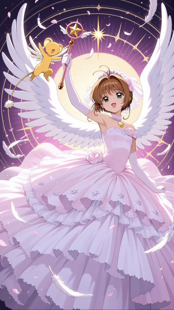 魔卡少女樱 精致美图 一下子,仿佛回到了童年时代!想和小樱一起战斗