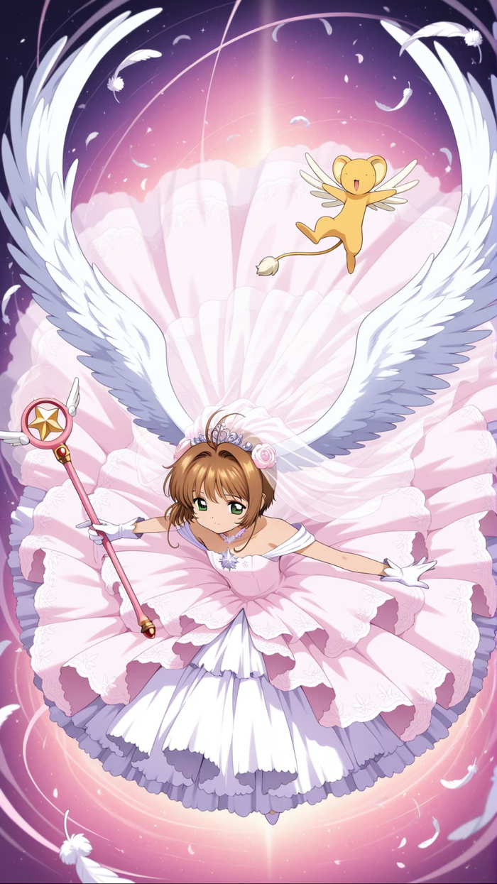 魔卡少女樱 精致美图 一下子,仿佛回到了童年时代!想和小樱一起战斗