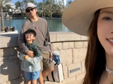 弦子晒一家五口迪拜游照片，此前李茂弦子一家滞留迪拜引关注