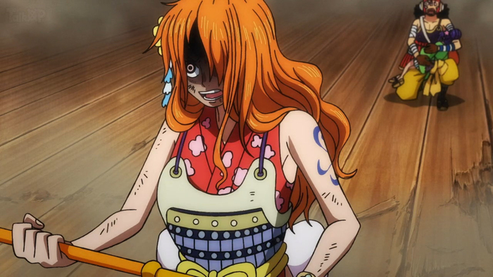 海贼王1032集,娜美愤怒的片段截图