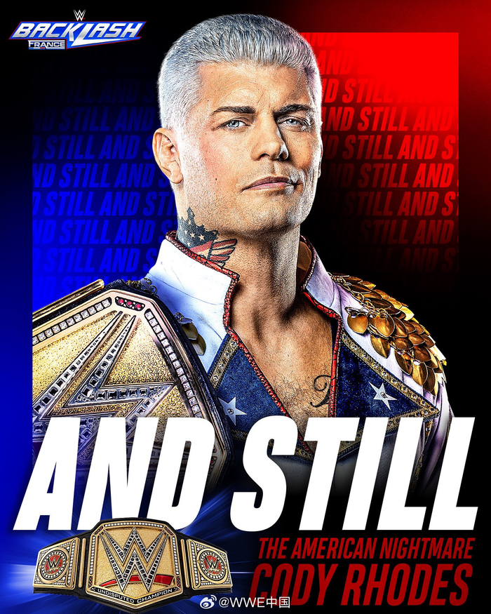 2024最毋庸置疑wwe冠军赛 美国恶梦小秀侧手翻 各种高爆杀招轮番上演