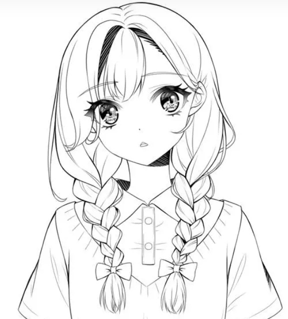 二次元动漫女生头发画法!|二次元|头发|女生_新浪新闻