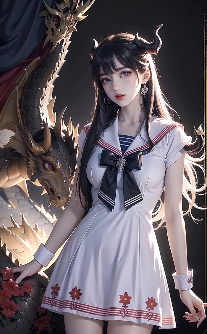 狐耳可爱清纯jk高清ai绘画壁纸手机电脑高清壁纸 图集动漫二次元|二