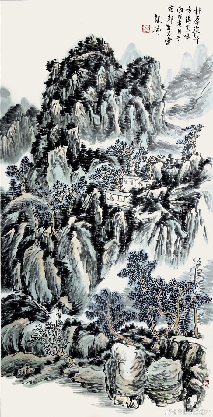 龙瑞山水画