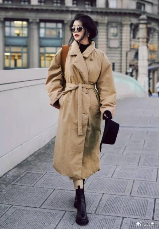 今年穿羽绒服少配打底裤学学三木的冬季穿搭气质优雅又好看