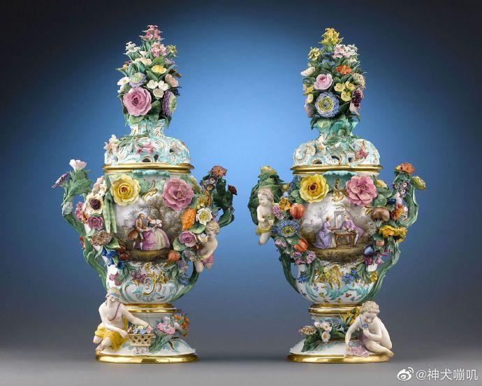 meissen 梅森瓷器真正意义上的“花瓶”