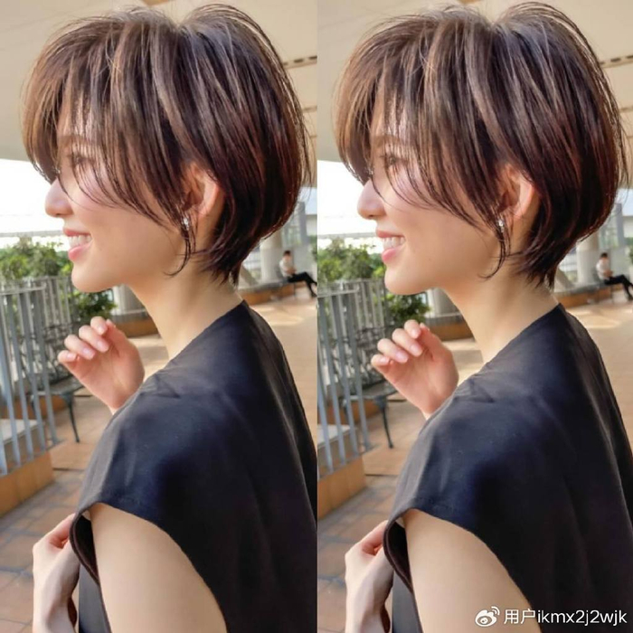 当下流行发型之美:短发带层次,蓬松且有线条感