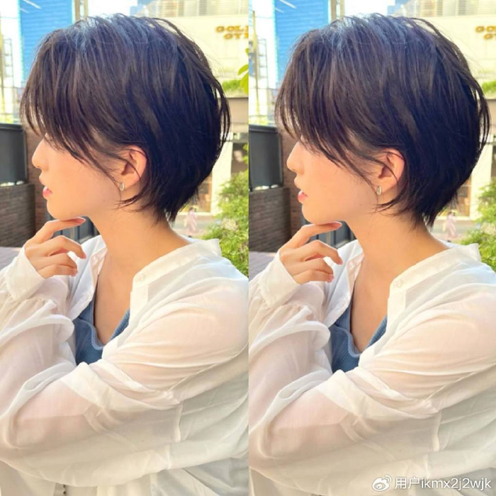 当下流行发型之美:短发带层次,蓬松且有线条感