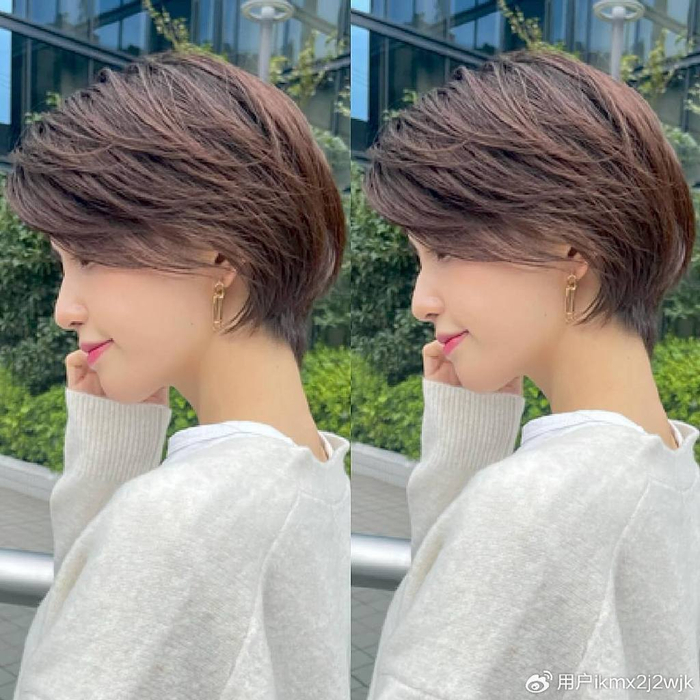 当下流行发型之美:短发带层次,蓬松且有线条感