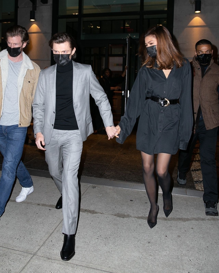 赞达亚科尔曼zendayacoleman离开纽约市克罗斯比街酒店