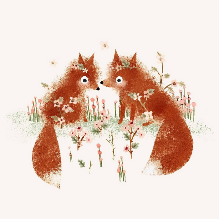 可爱温暖的小动物插画 design by maddi pearn
