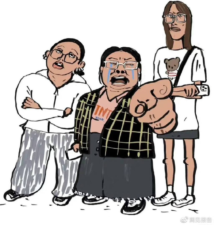 某教室,三个女生欺负另外一个女生,同班一位男生看不过眼就仗义执言