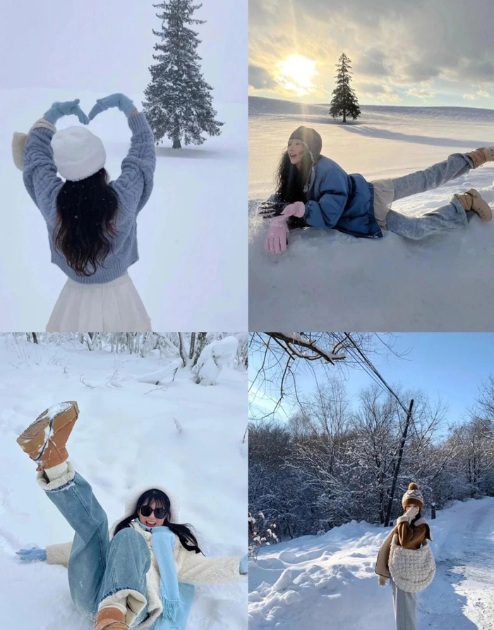 提前预习!32个雪天拍照姿势