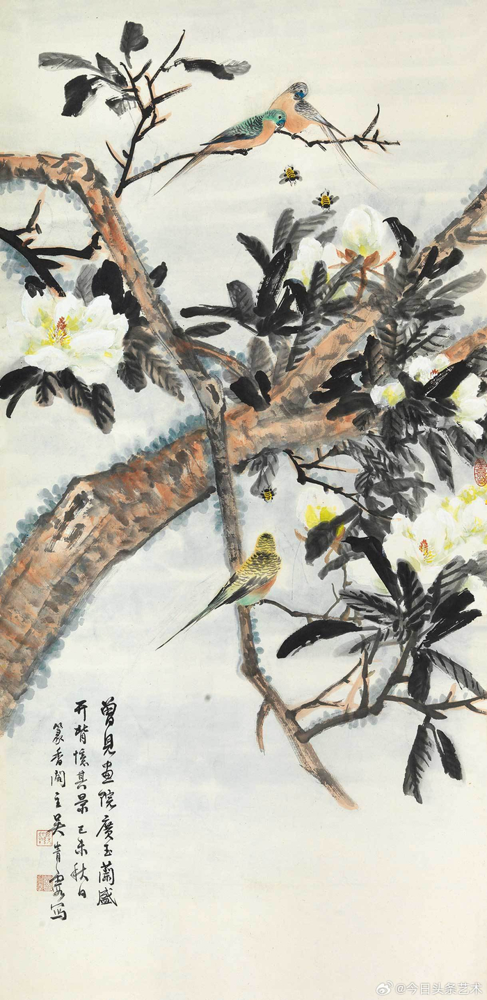 画家吴青霞花鸟画