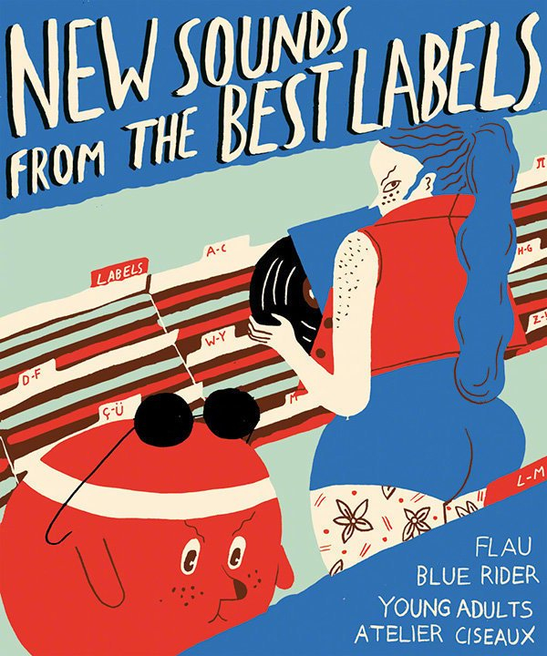 设计师sarahmazzetti67676767手绘风插画海报作品