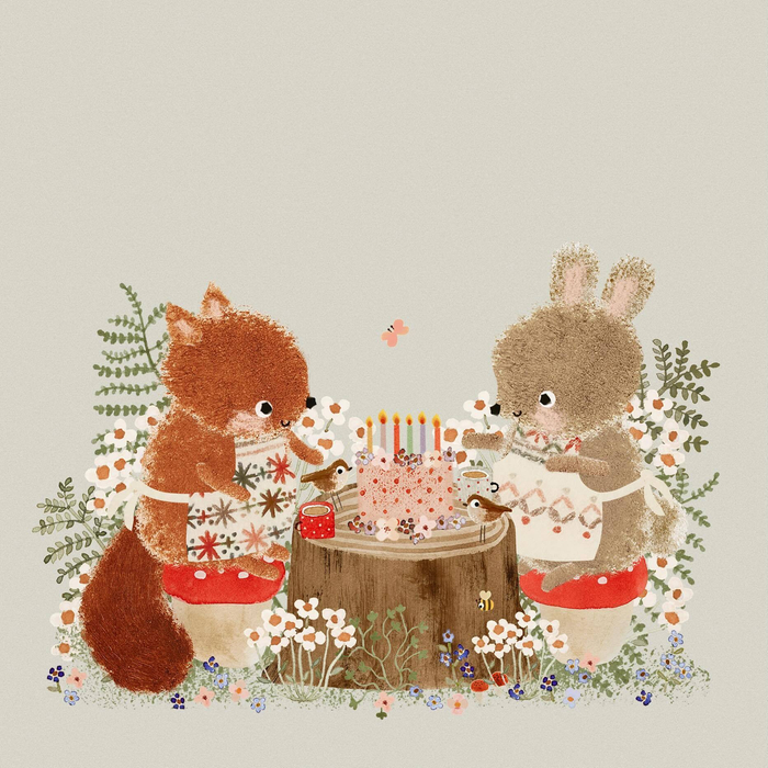 可爱温暖的小动物插画 design by maddi pearn