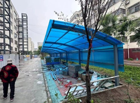 潍坊寿光圣城街道:"三问"于民 助推电动车"停充"难题|车棚|电动车