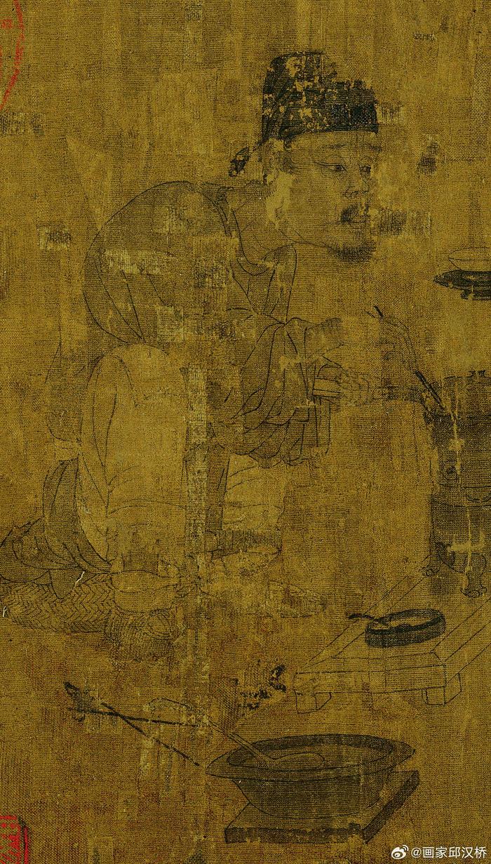 唐代阎立本萧翼赚兰亭